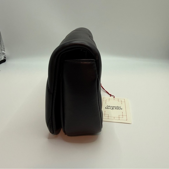 NWT Alexander McQueen Black Mini Bag with Gold Chain - Picture 8 of 8